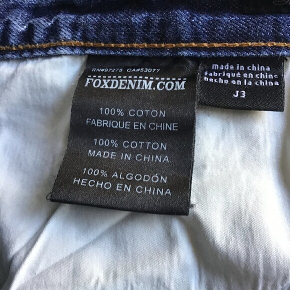 FOX DENIM BRILLIANT BLUE JEANS BOOT CUT J3 - Picture 9 of 9